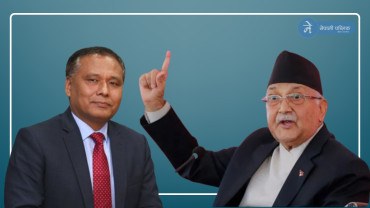 केपी ओलीद्वारा ससंदबाटै कुलमान घिसिङमाथि कडा प्रहार